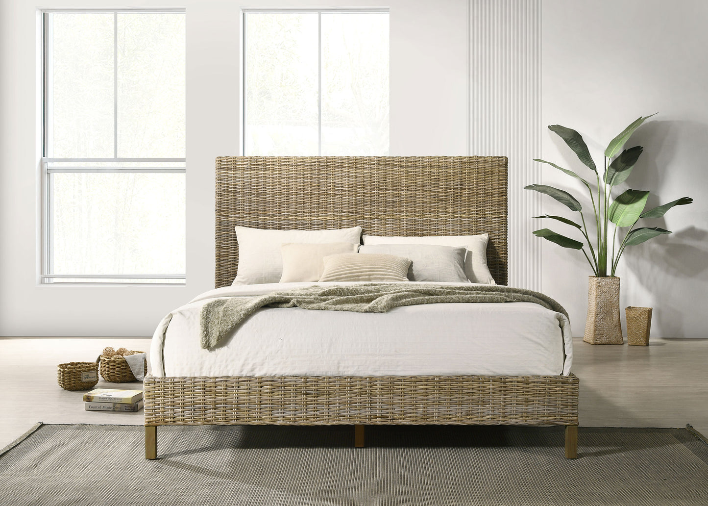 florence wood eastern king panel bed kubu grey