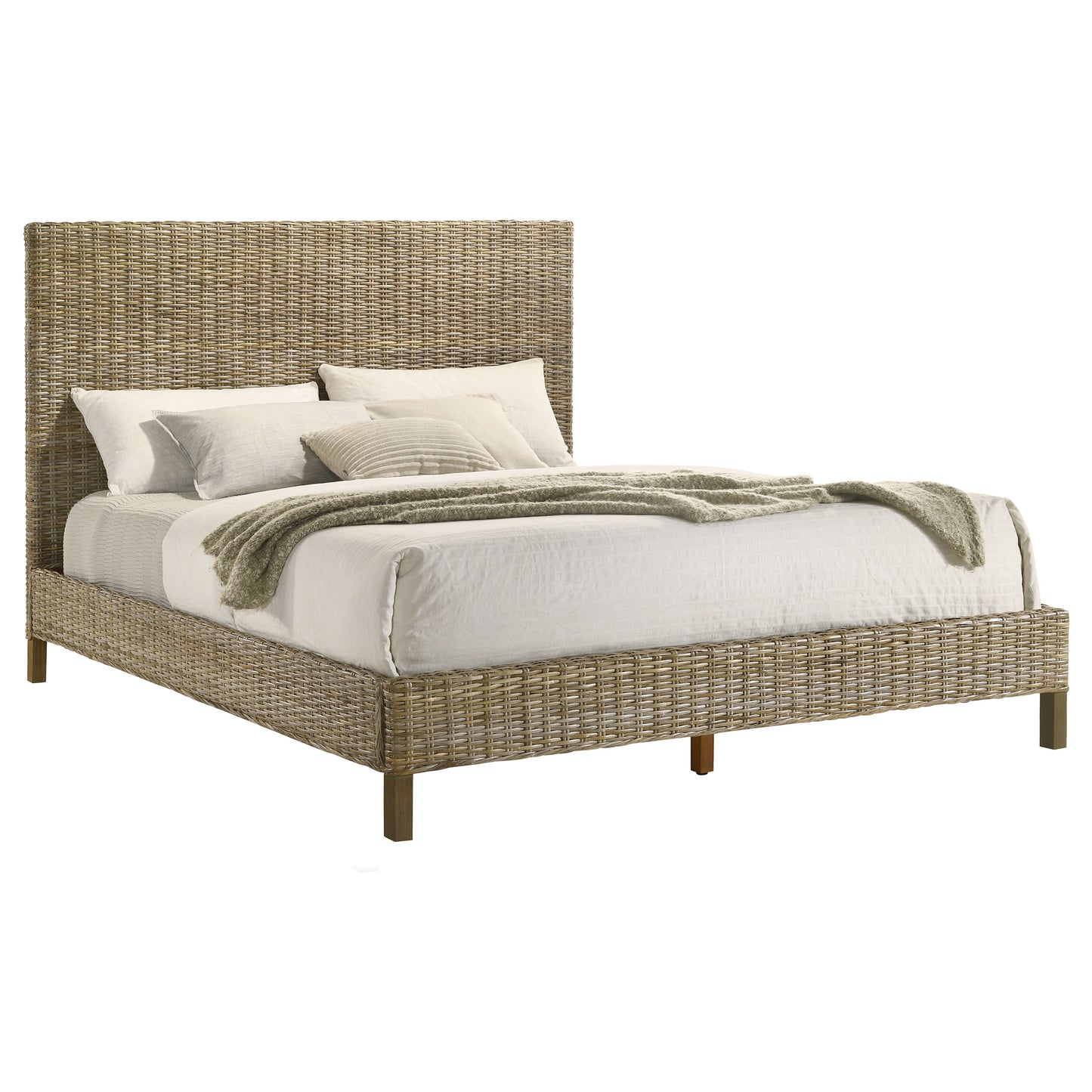 florence wood eastern king panel bed kubu grey