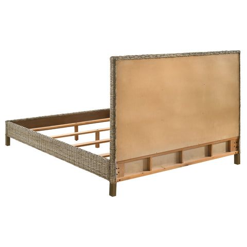 Alaia Wood Queen Panel Bed Kubu GreyKubu Grey