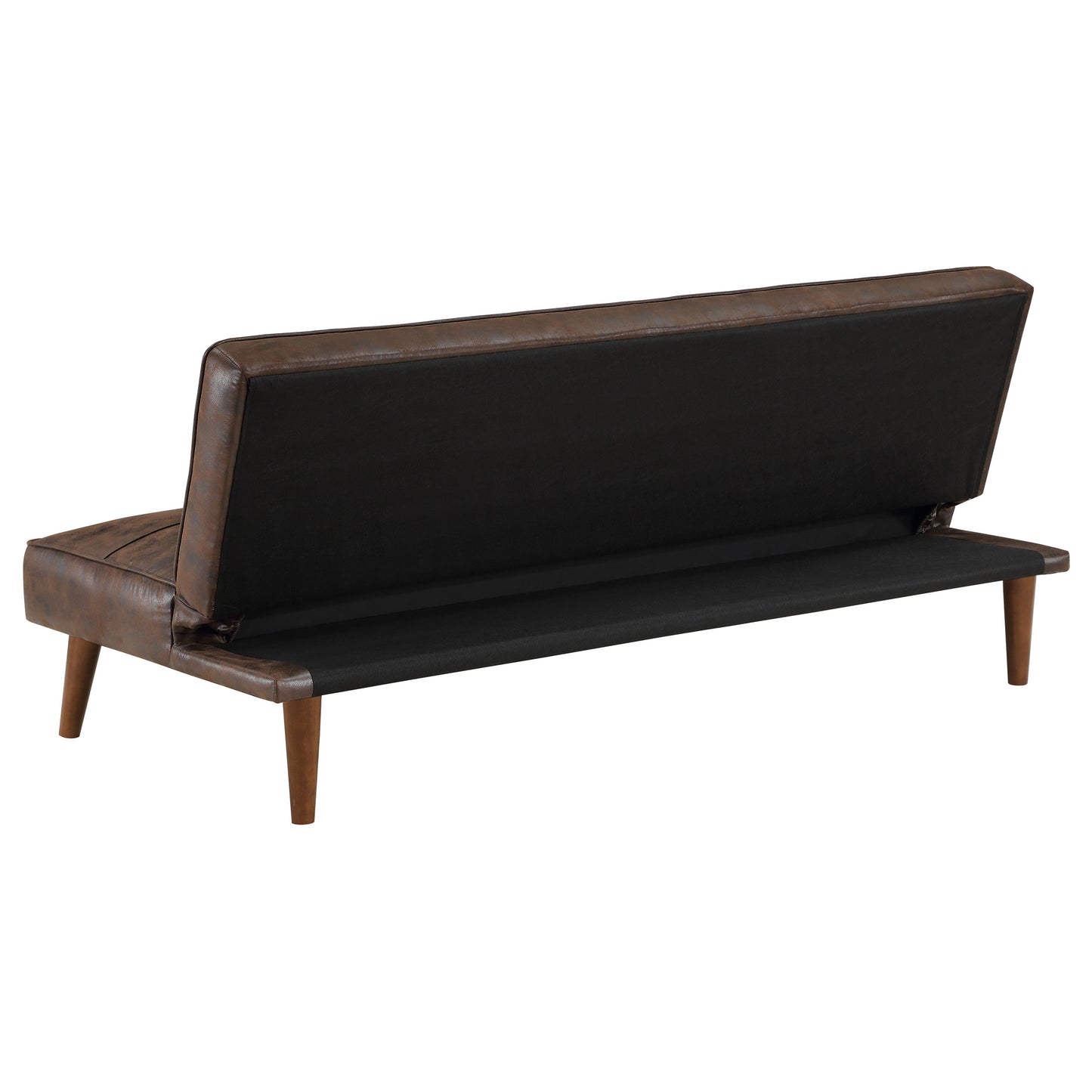 ramon upholstered tufted convertible sofa bed dark coffee