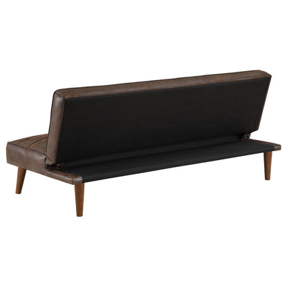 Ramon Upholstered Tufted Convertible Sofa Bed Dark Coffee