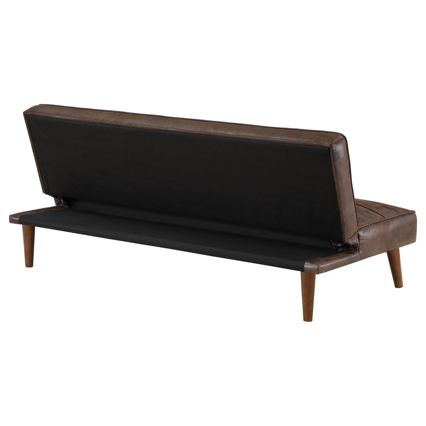 ramon upholstered tufted convertible sofa bed dark coffee