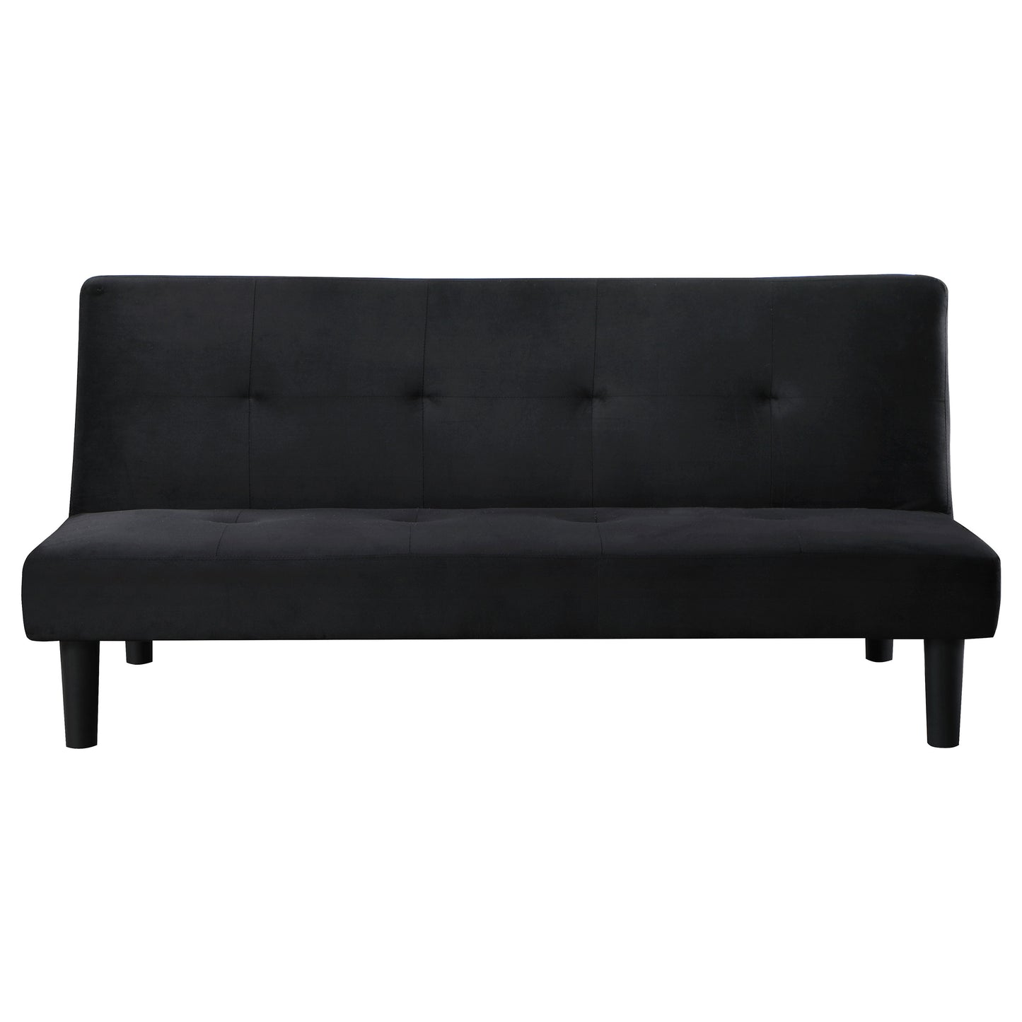 woodmont upholstered tufted convertible sofa bed black