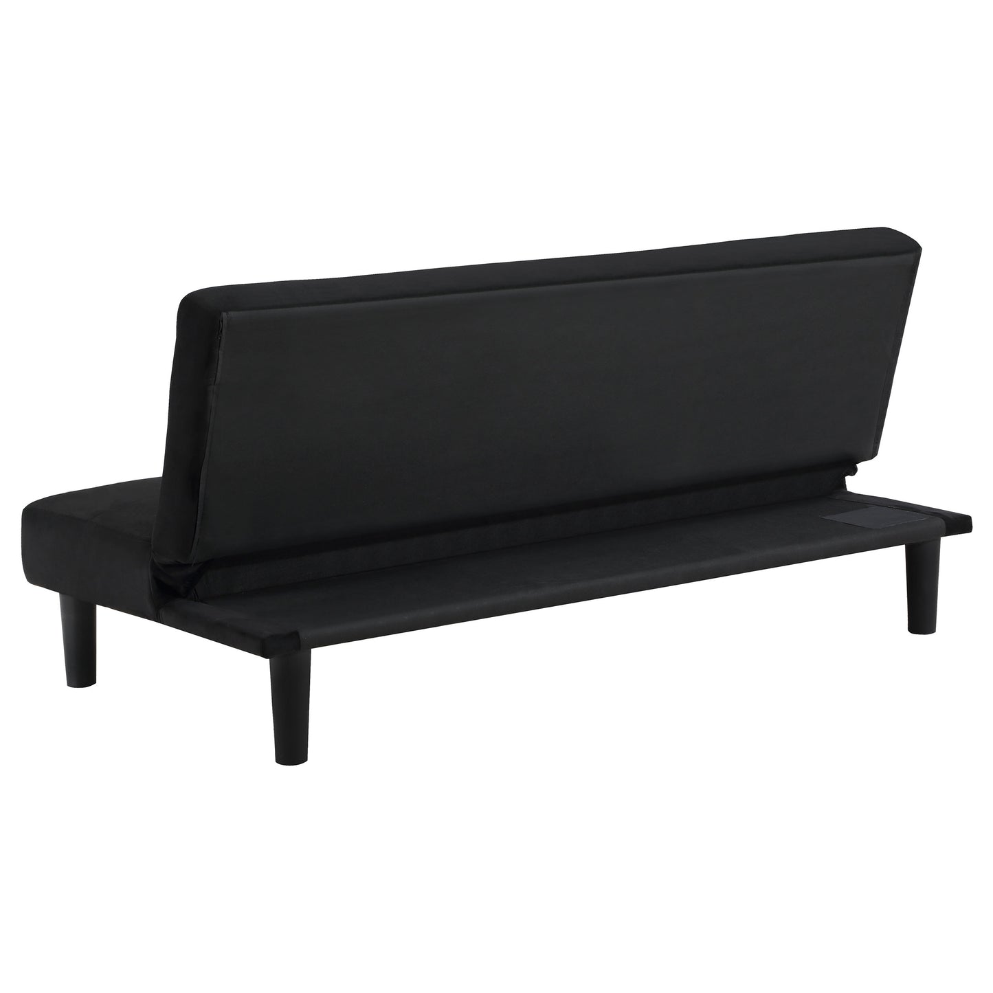 woodmont upholstered tufted convertible sofa bed black