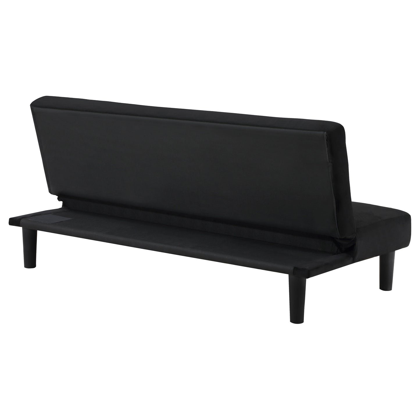 woodmont upholstered tufted convertible sofa bed black