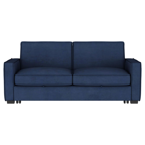 Grant Upholstered Convertible Sleeper Sofa Bed Navy BlueNavy Blue