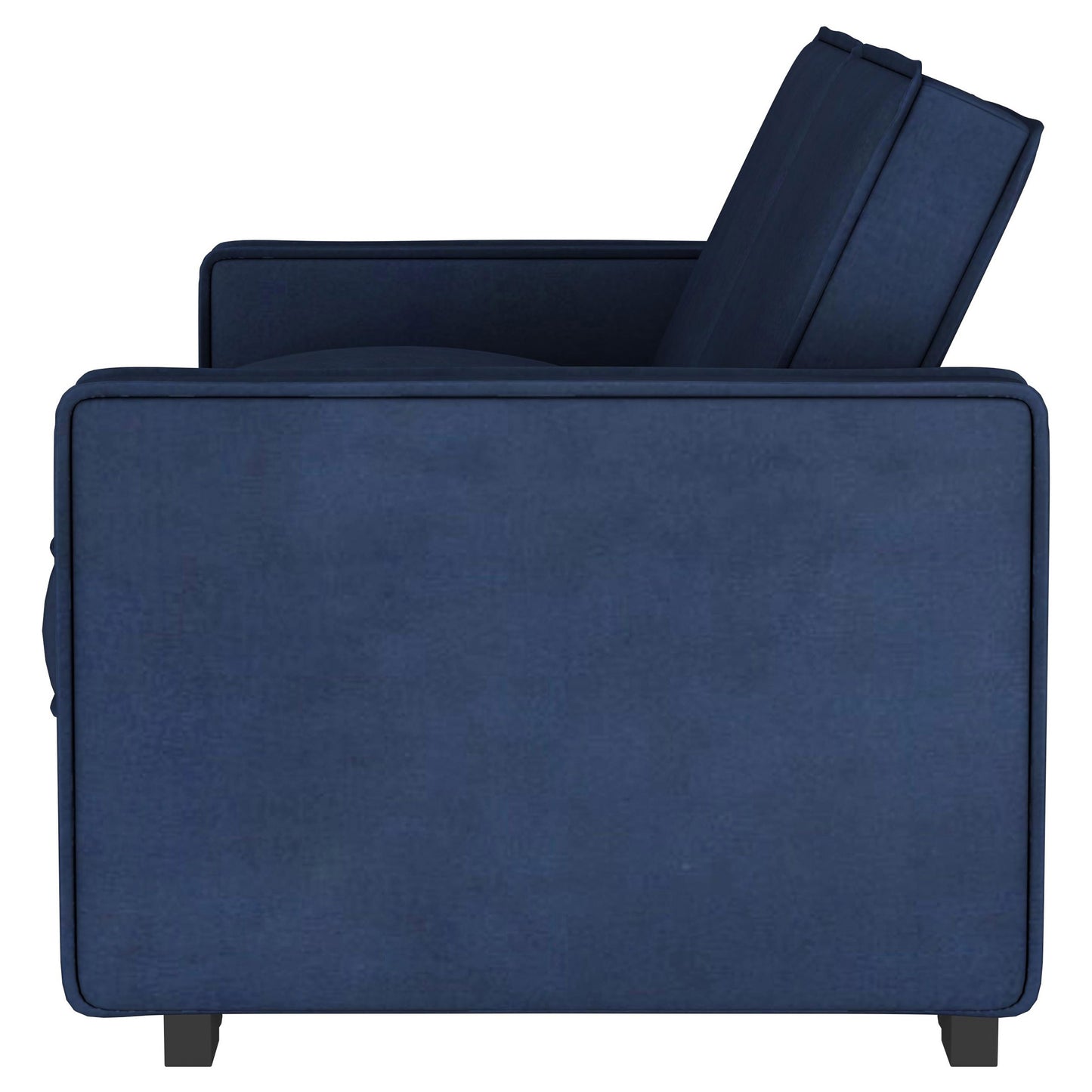 mays upholstered convertible sleeper sofa bed navy blue