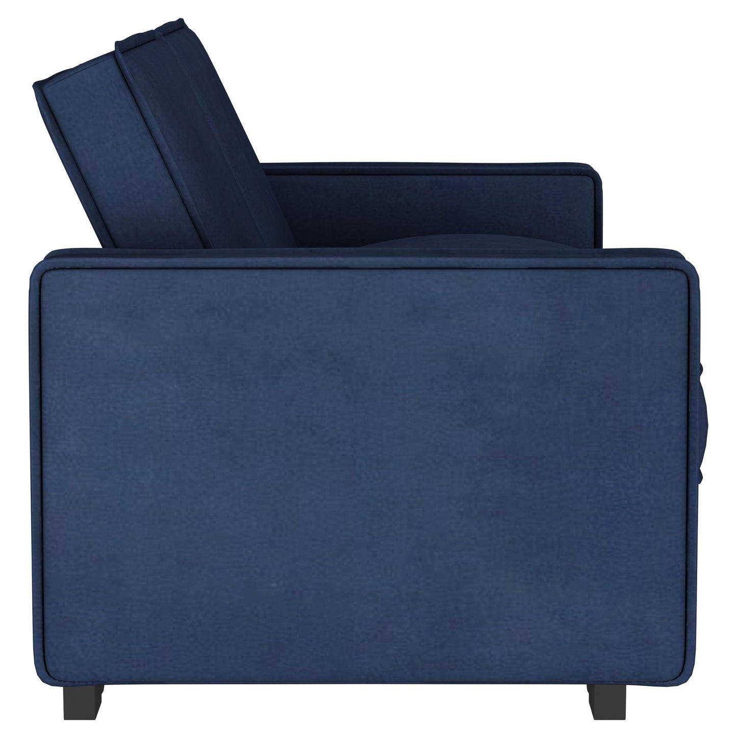 mays upholstered convertible sleeper sofa bed navy blue