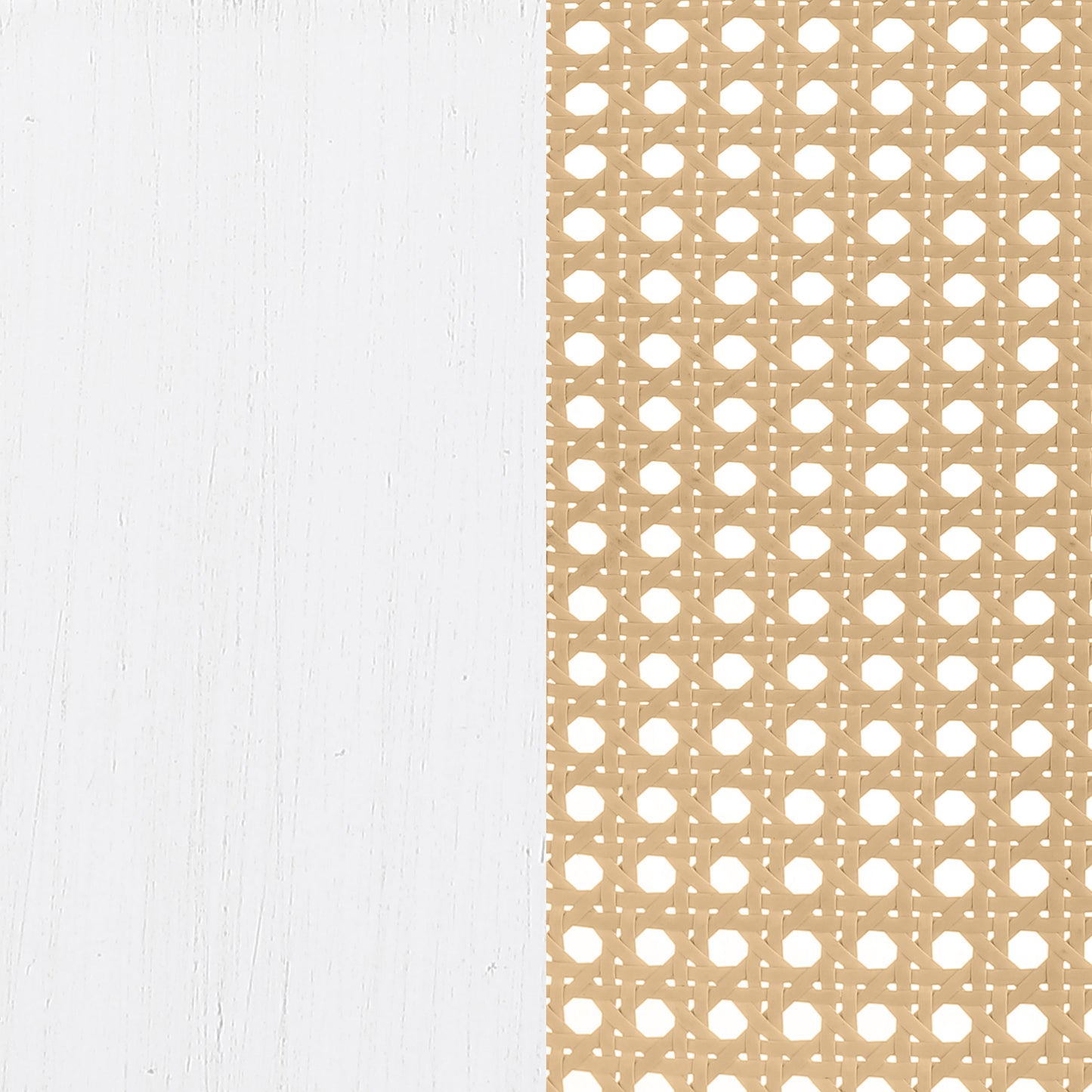 altmark open cane webbing metal eastern king bed whitewhite