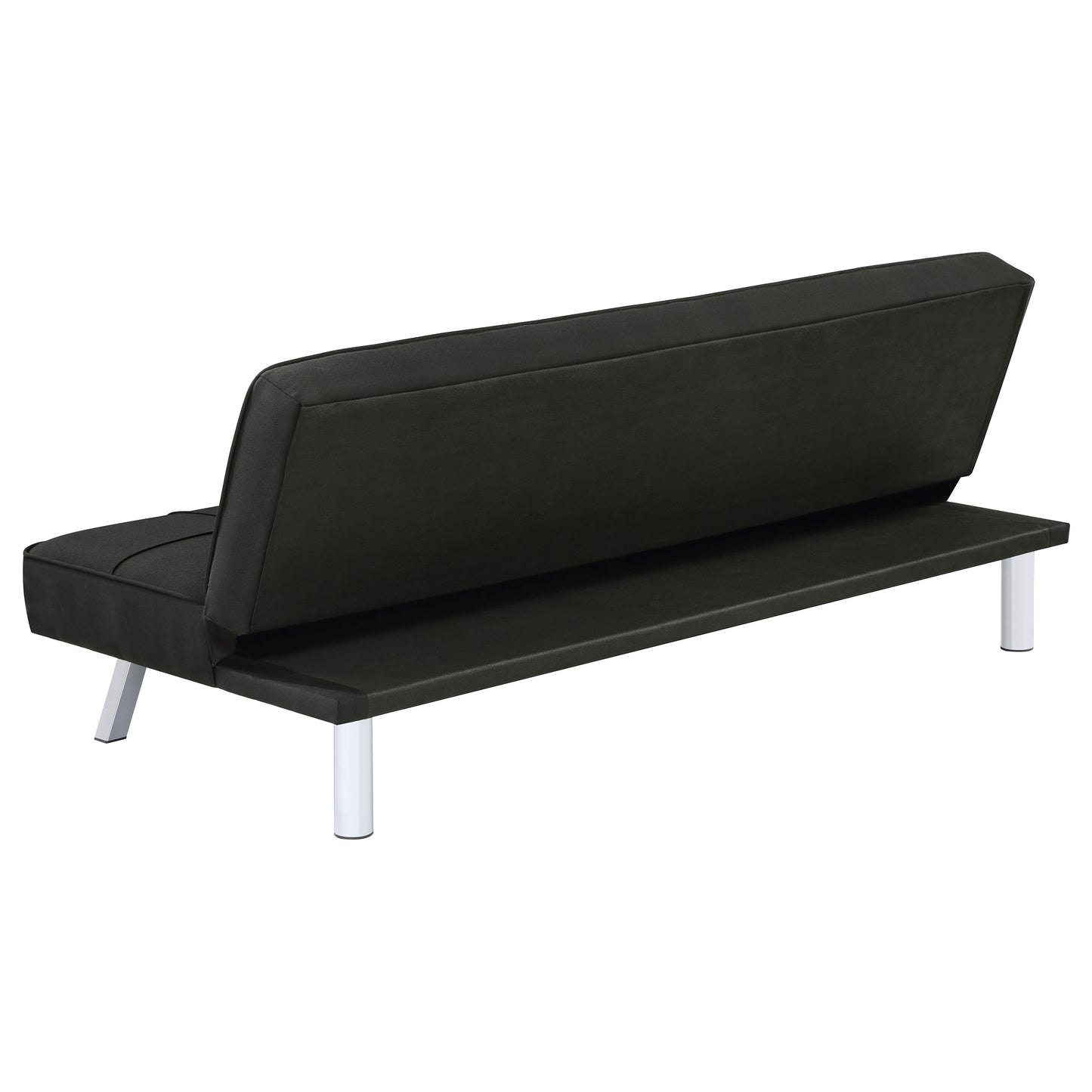 marlow upholstered tufted convertible sofa bed black