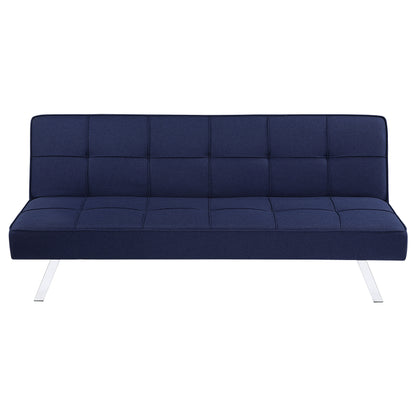 Marlow Upholstered Tufted Convertible Sofa Bed Blue