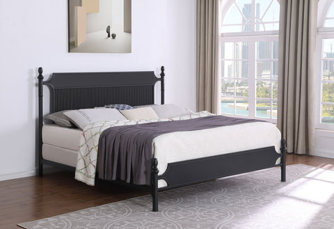 Jacksonville 51-inch Metal Eastern King Panel Bed BlackBlack