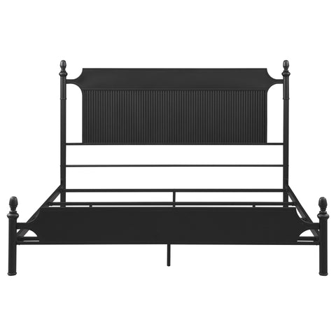 Jacksonville 51-inch Metal Eastern King Panel Bed BlackBlack