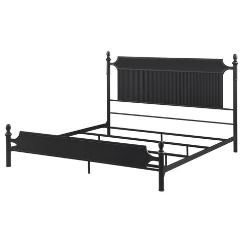 Jacksonville 51-inch Metal Eastern King Panel Bed BlackBlack