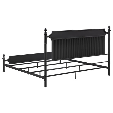 Jacksonville 51-inch Metal Eastern King Panel Bed BlackBlack