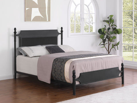 Jacksonville 51-inch Metal Queen Panel Bed BlackBlack
