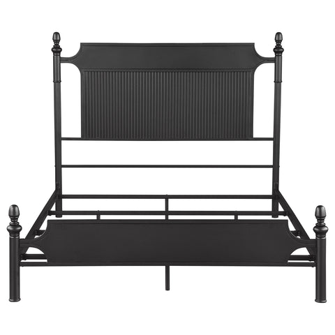 Jacksonville 51-inch Metal Queen Panel Bed BlackBlack