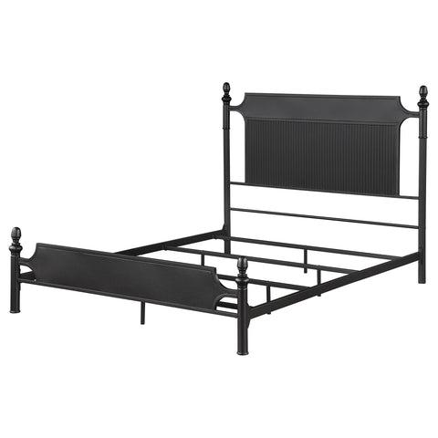 Jacksonville 51-inch Metal Queen Panel Bed BlackBlack