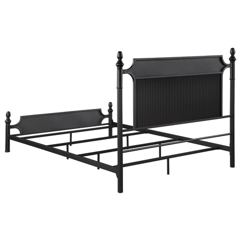 Jacksonville 51-inch Metal Queen Panel Bed BlackBlack