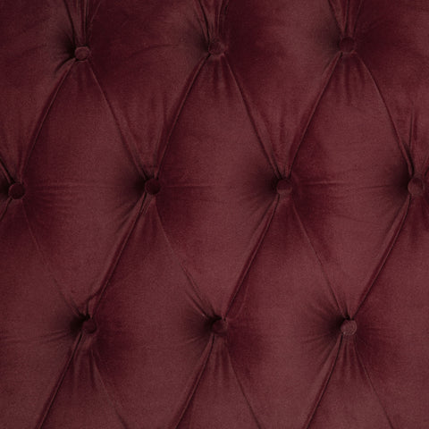 Myles 57-inch Upholstered California King Panel Bed Wine RedWine Red
