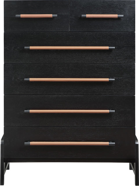 Jagger Black Vegan Leather Chest