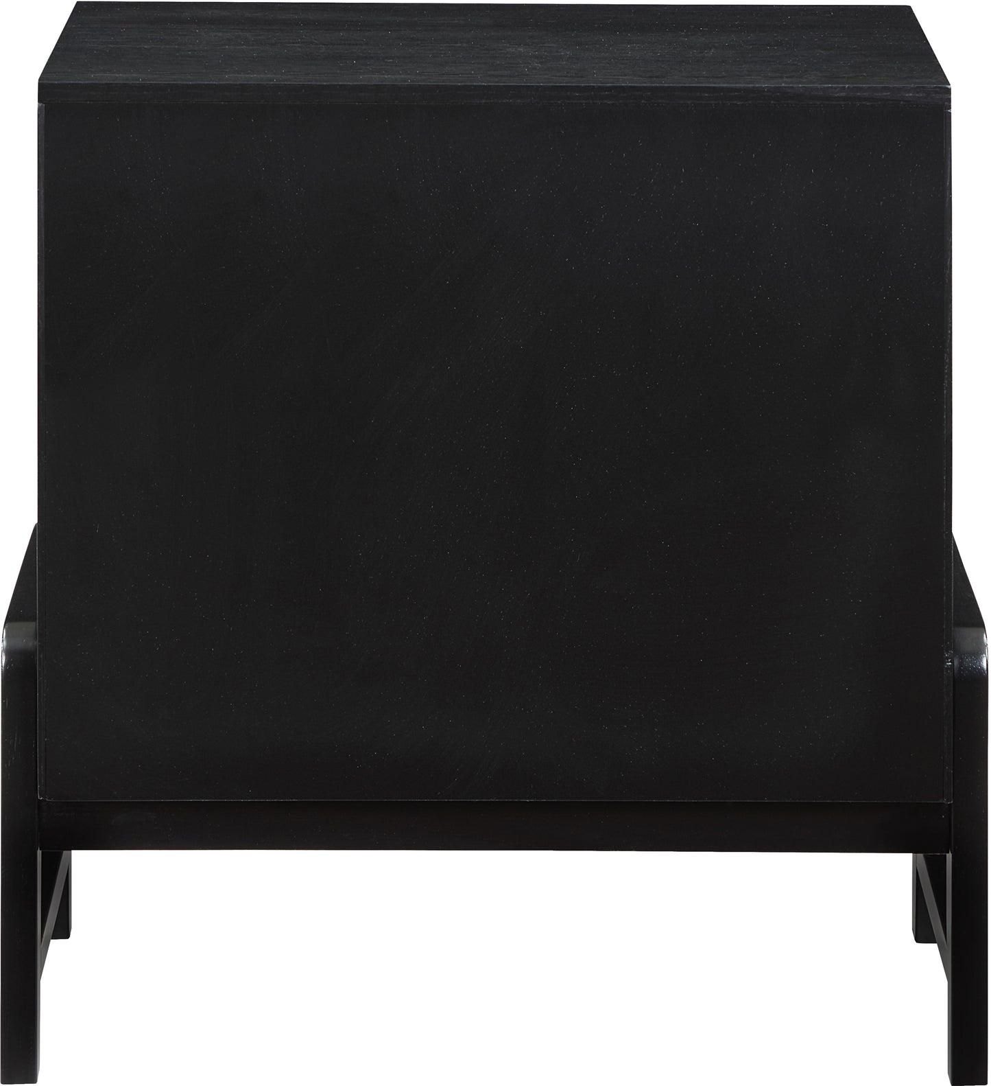 jagger black vegan leather night stand