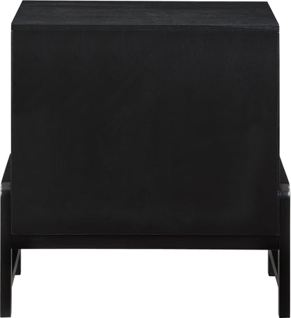 Jagger Black Vegan Leather Night Stand