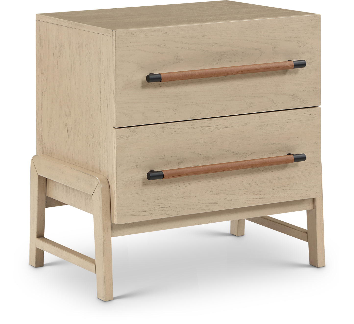 jagger natural vegan leather night stand