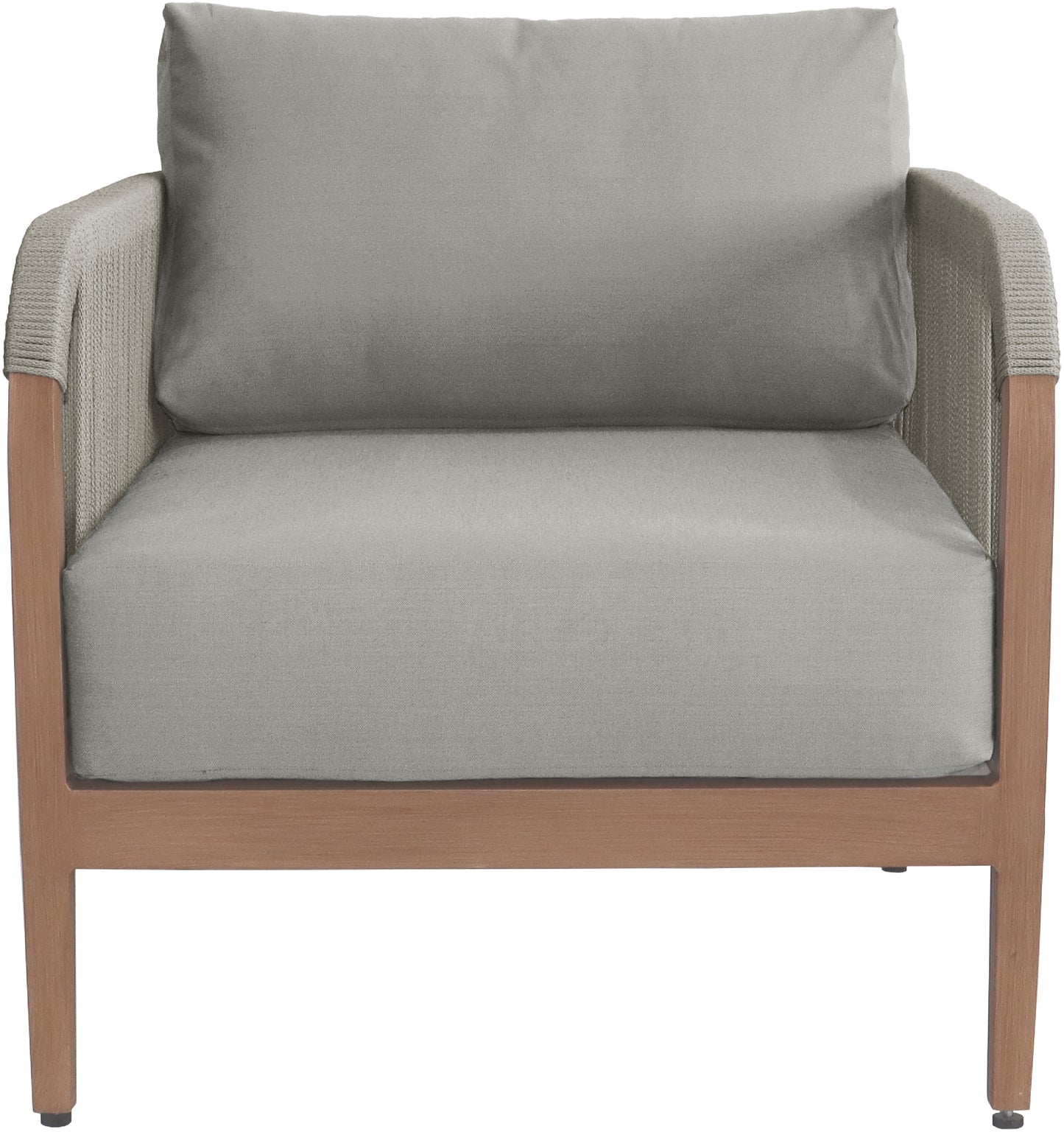 beacon grey water resistant fabric outdoor patio chair