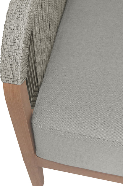 Beacon Grey Water Resistant Fabric Outdoor Patio Chair