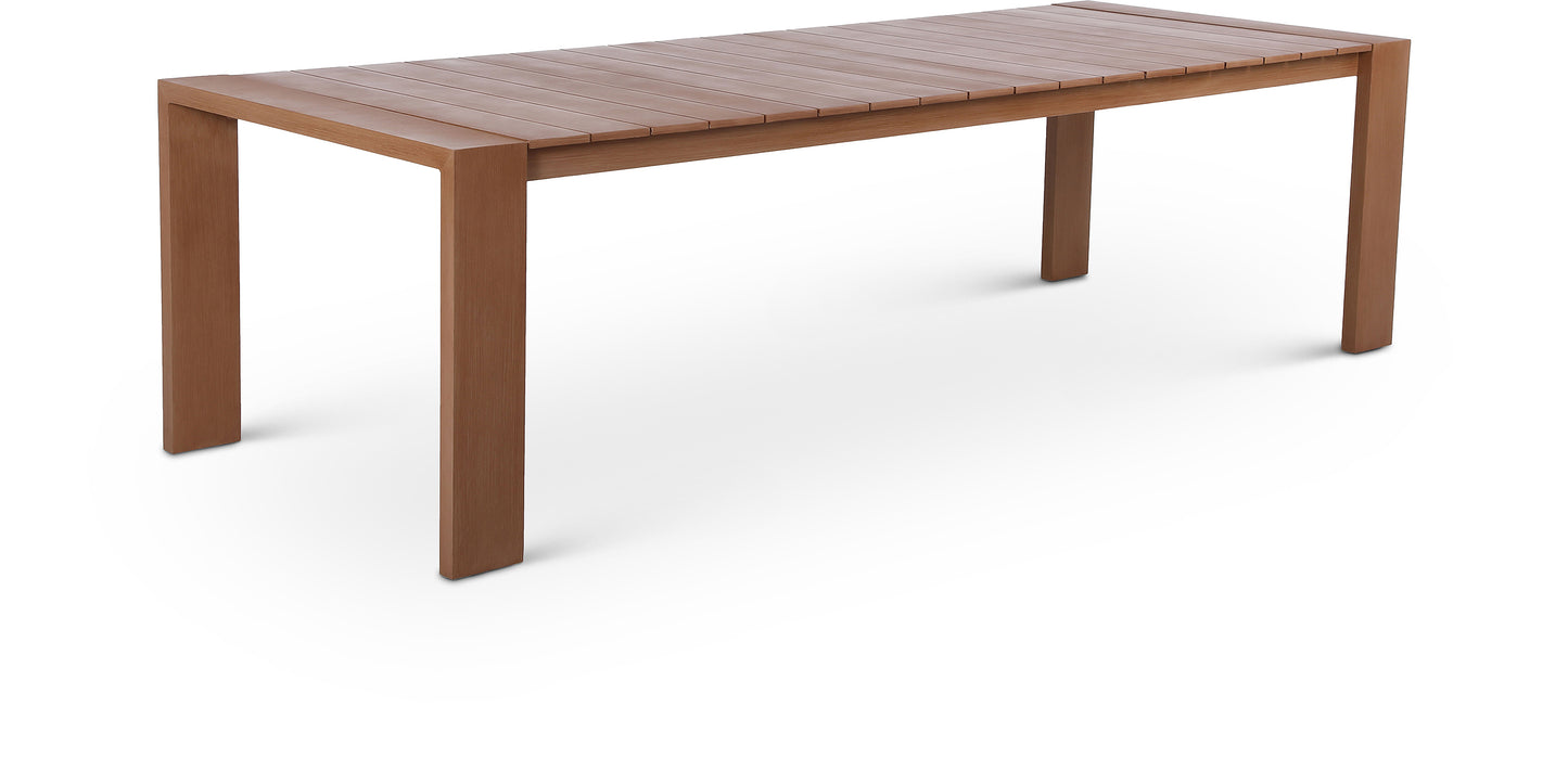 beacon natural outdoor patio dining table