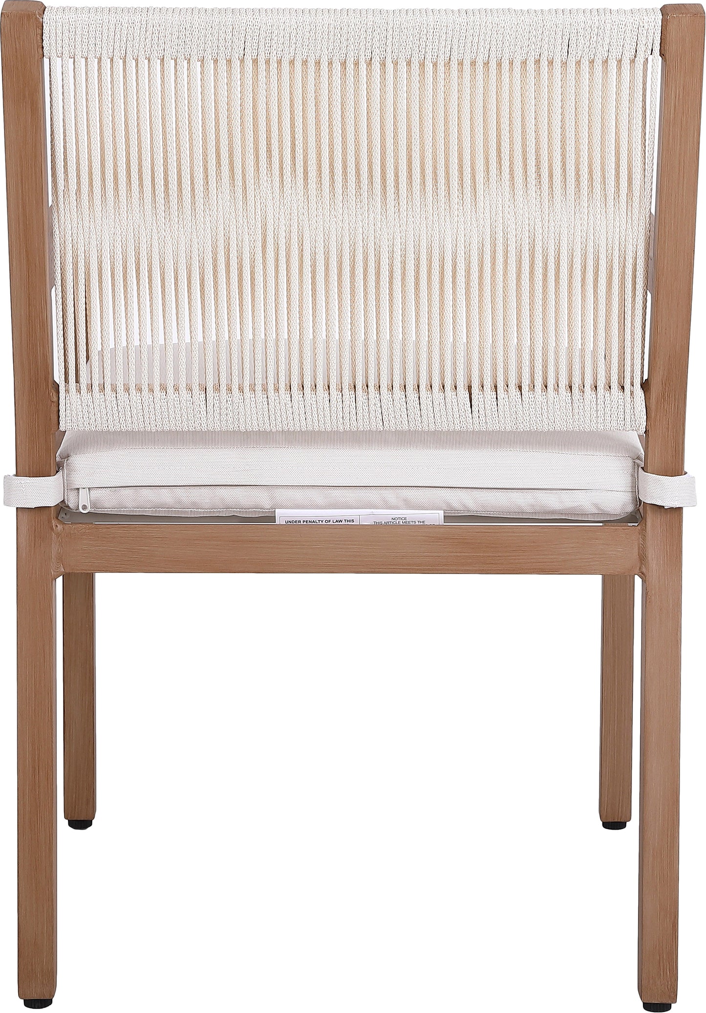 beacon cream water resistant fabric outdoor patio dining arm chair