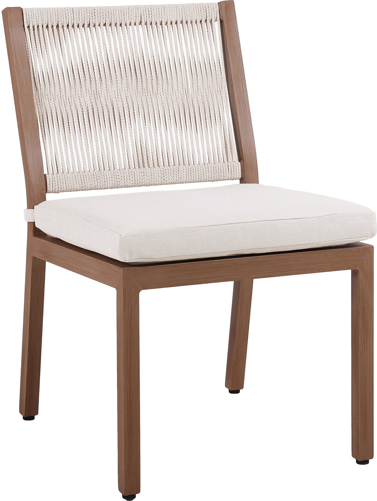 beacon cream water resistant fabric outdoor patio dining side chair