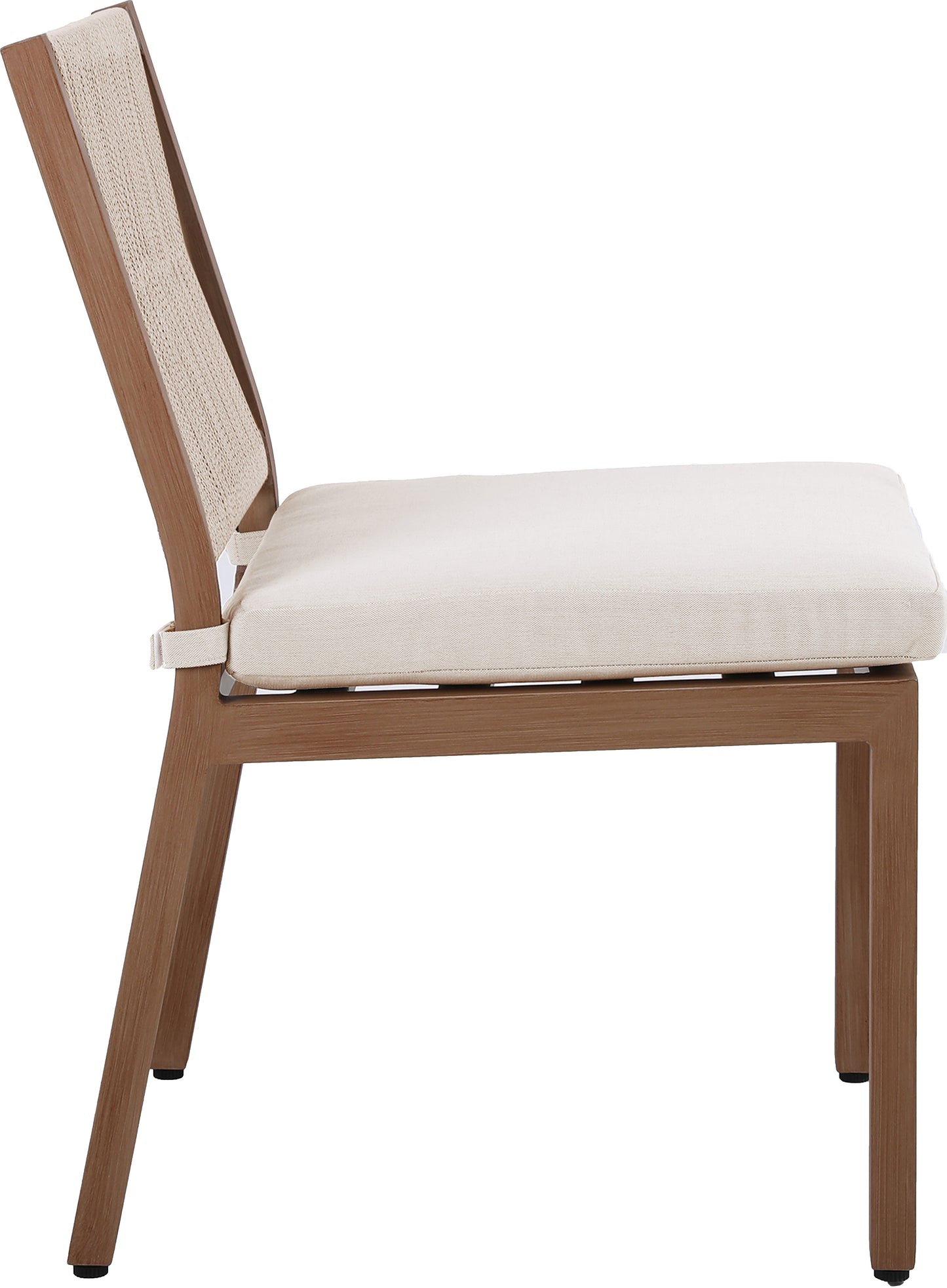 beacon cream water resistant fabric outdoor patio dining side chair