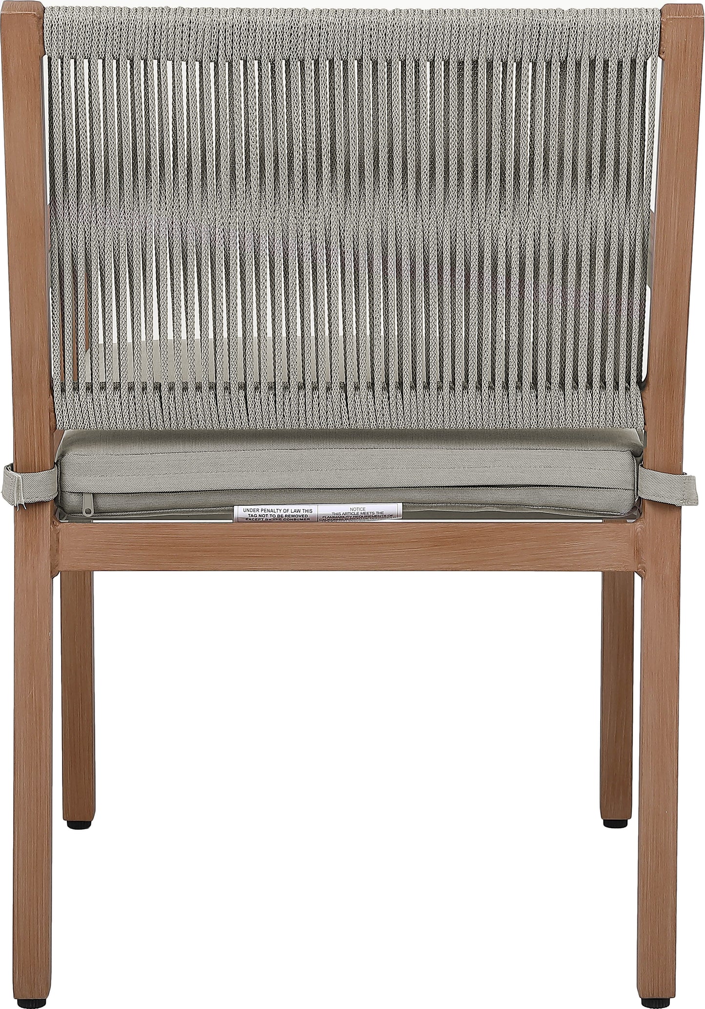 beacon grey water resistant fabric outdoor patio dining arm chair