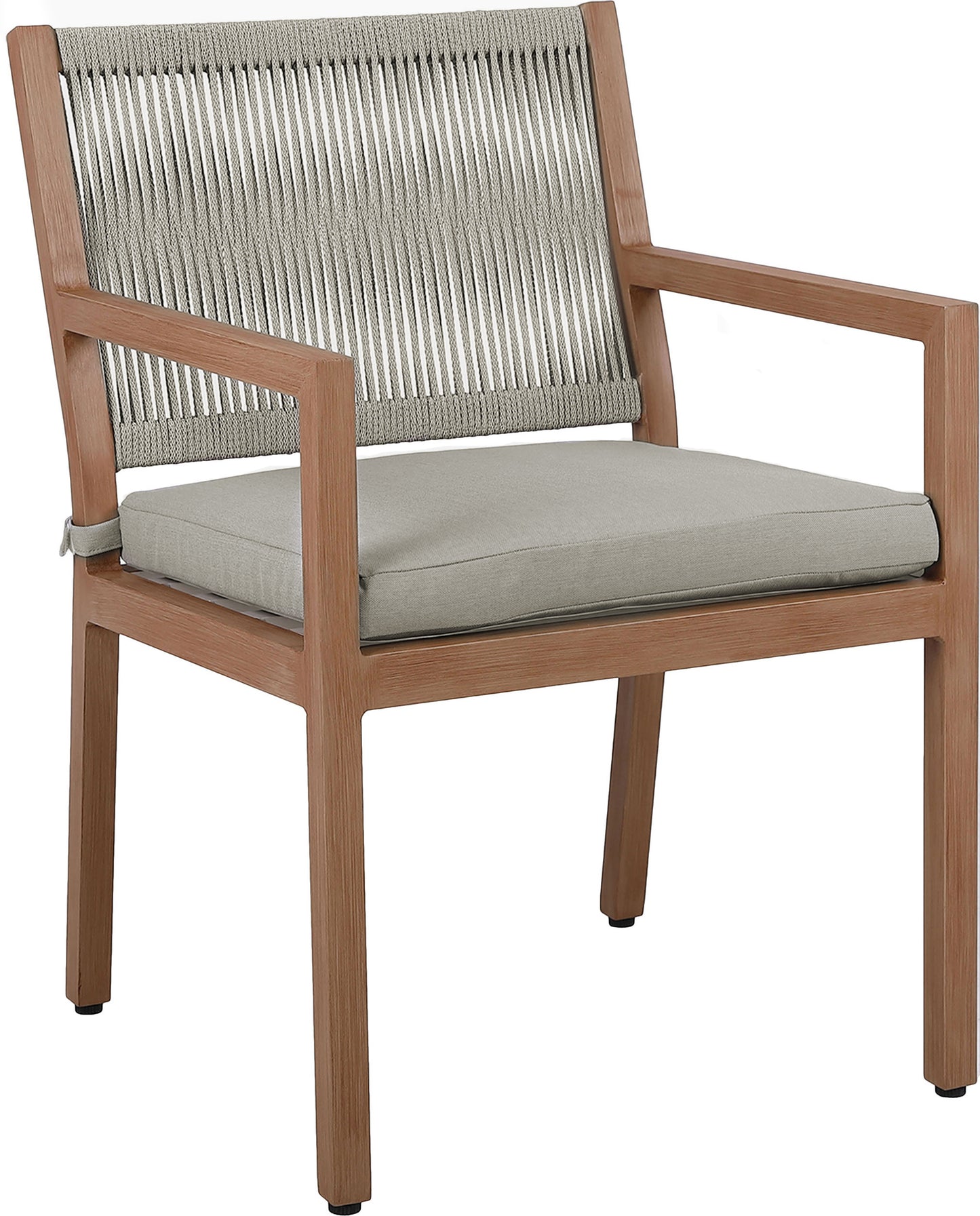 beacon grey water resistant fabric outdoor patio dining arm chair