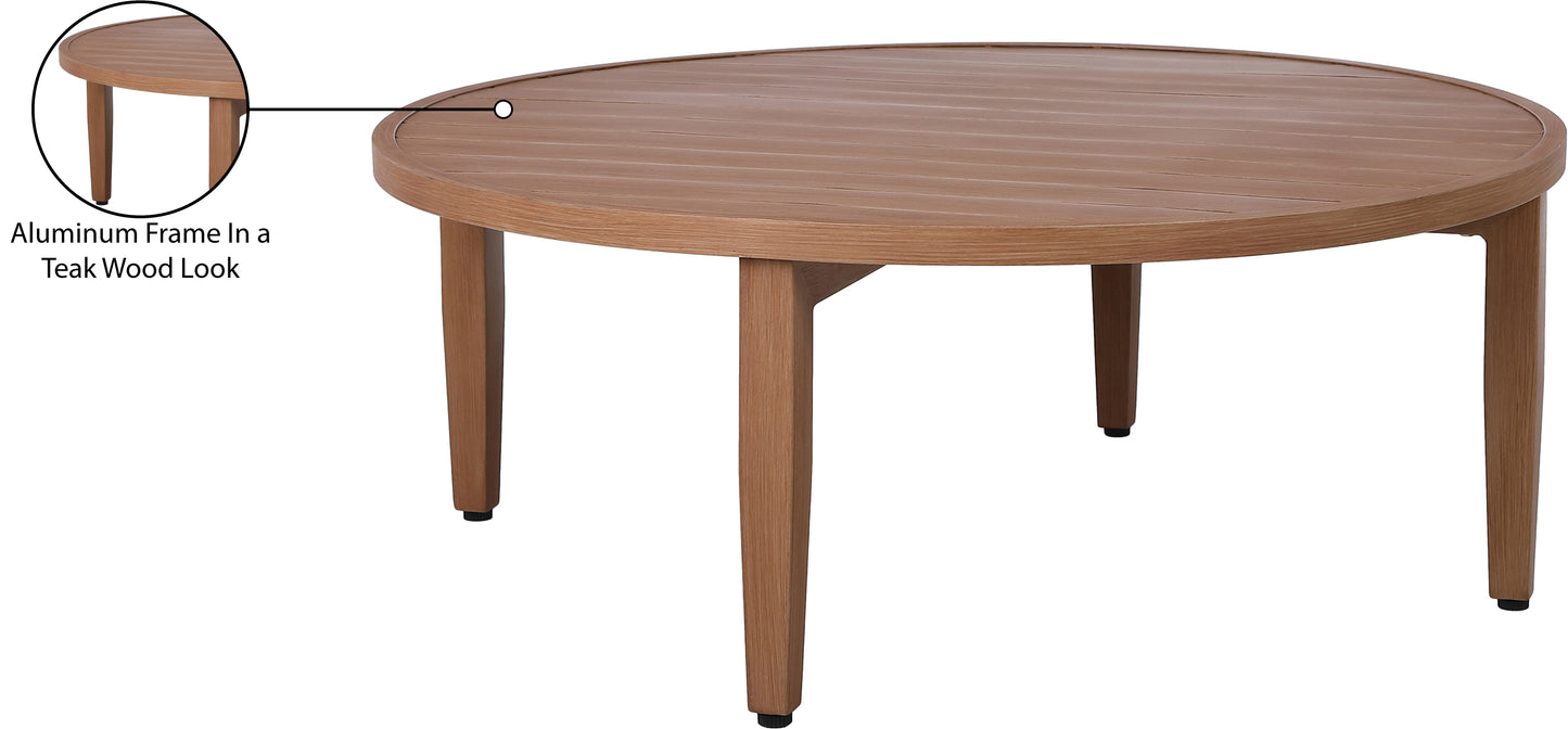 beacon natural outdoor patio coffee table