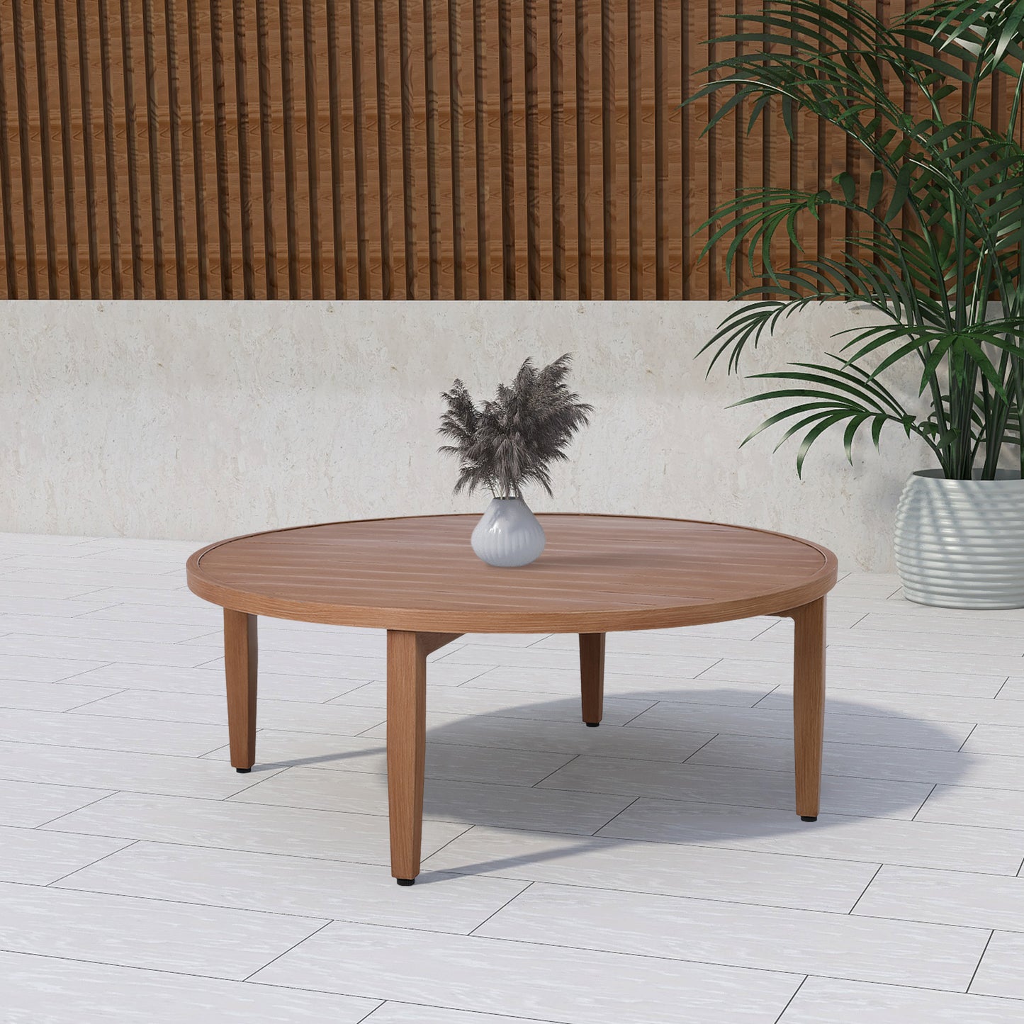 beacon natural outdoor patio coffee table