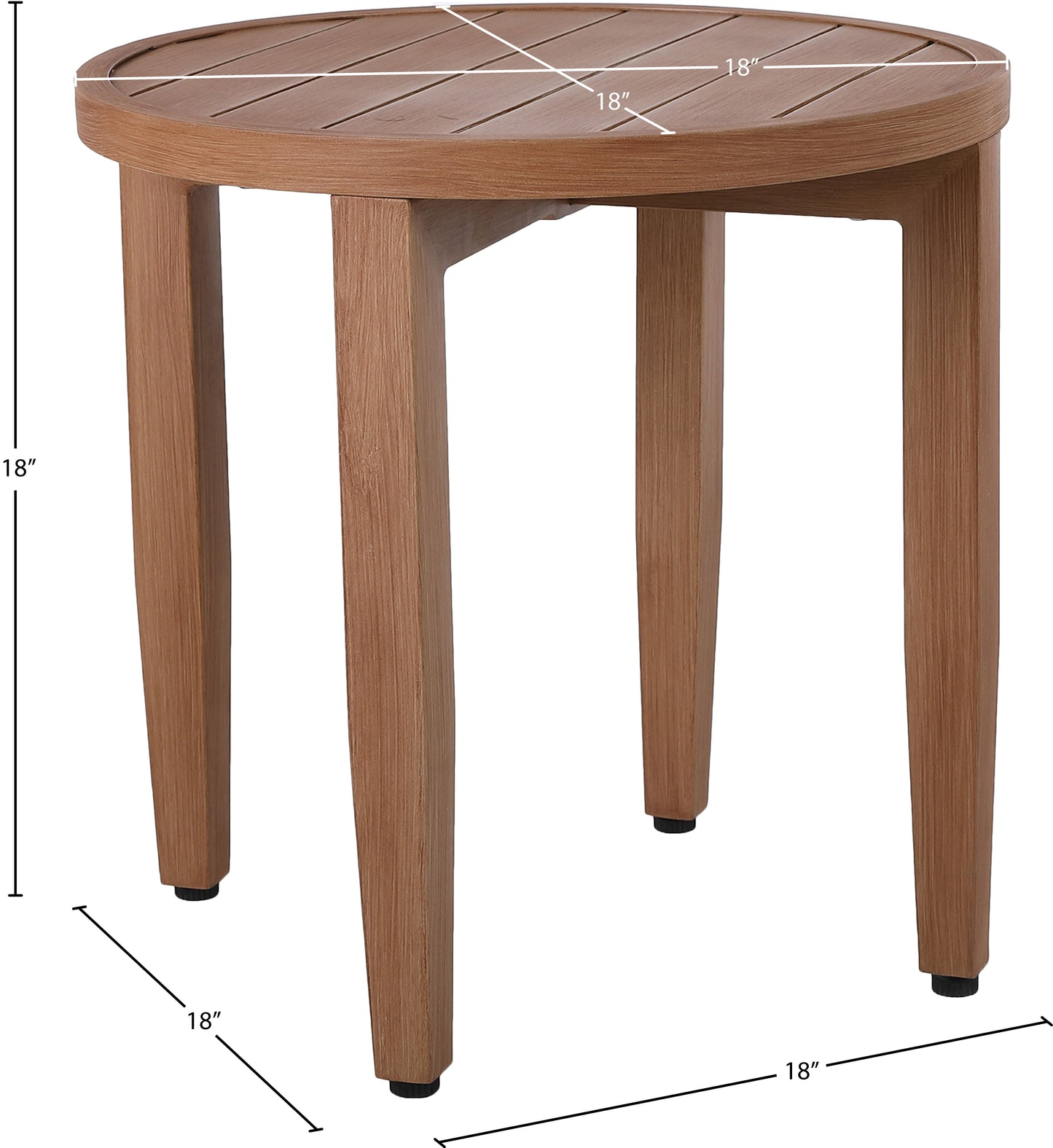 beacon natural outdoor patio end table