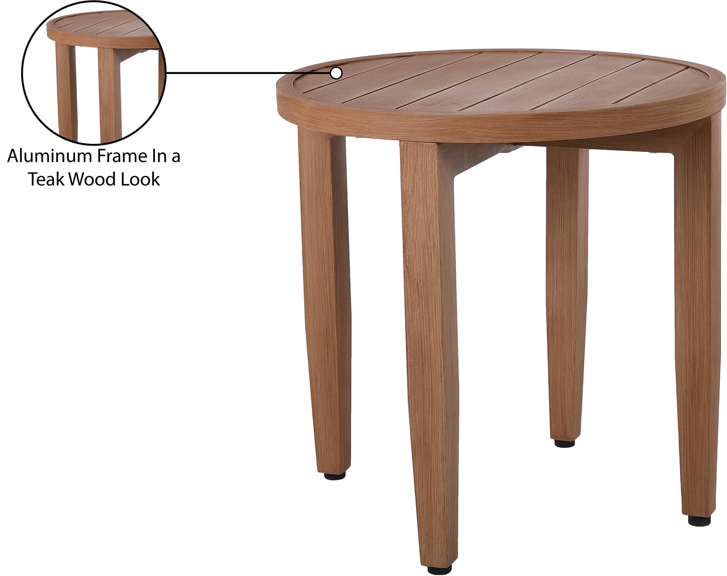 beacon natural outdoor patio end table