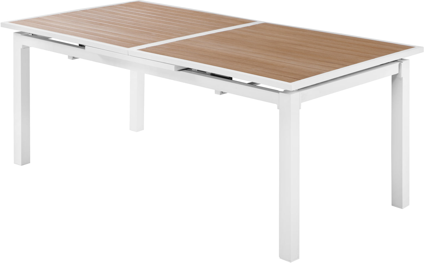 outdoor patio extendable aluminum dining table