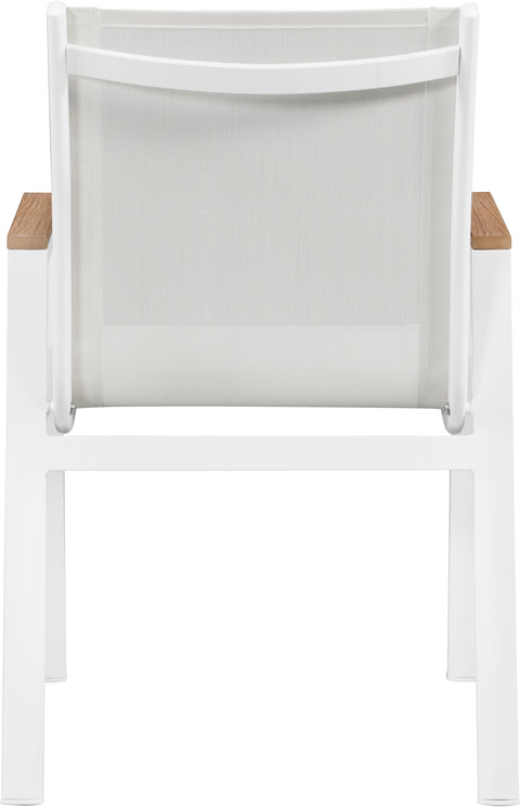 Outdoor Patio Aluminum Mesh Dining Arm Chair