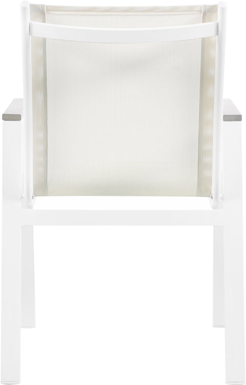 Outdoor Patio Aluminum Mesh Dining Arm Chair