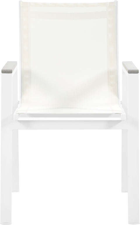 Outdoor Patio Aluminum Mesh Dining Arm Chair