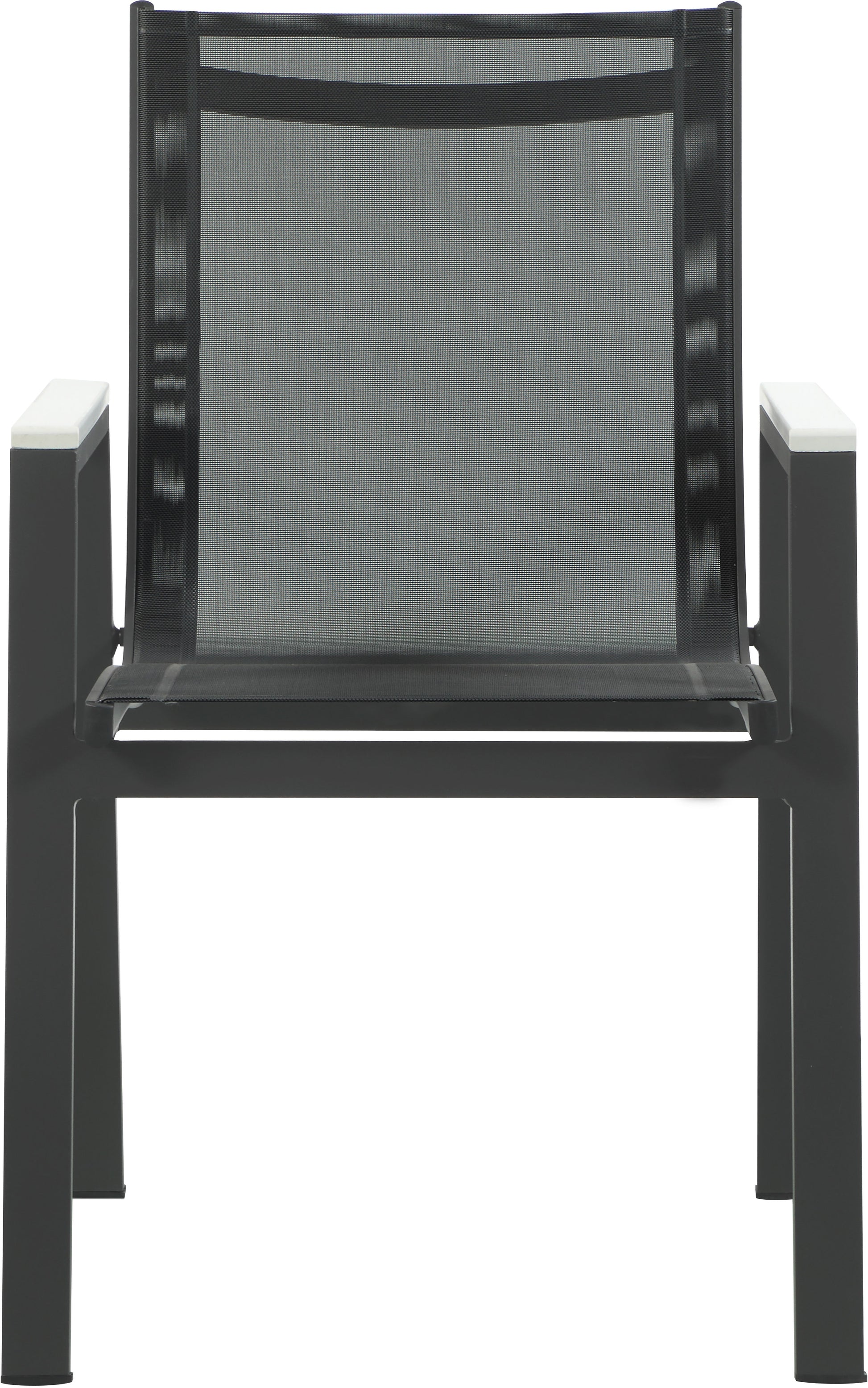 Outdoor Patio Aluminum Mesh Dining Arm Chair
