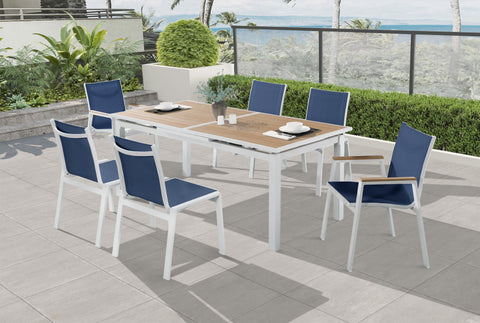 Outdoor Patio Aluminum Mesh Dining Chair