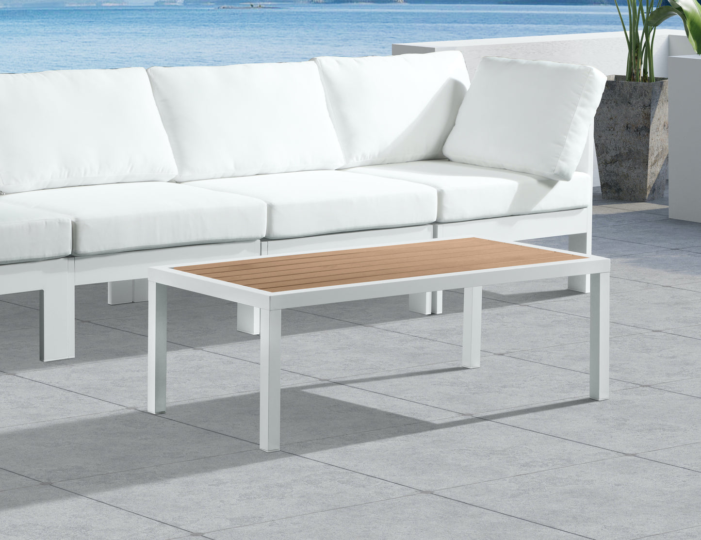 outdoor patio aluminum coffee table
