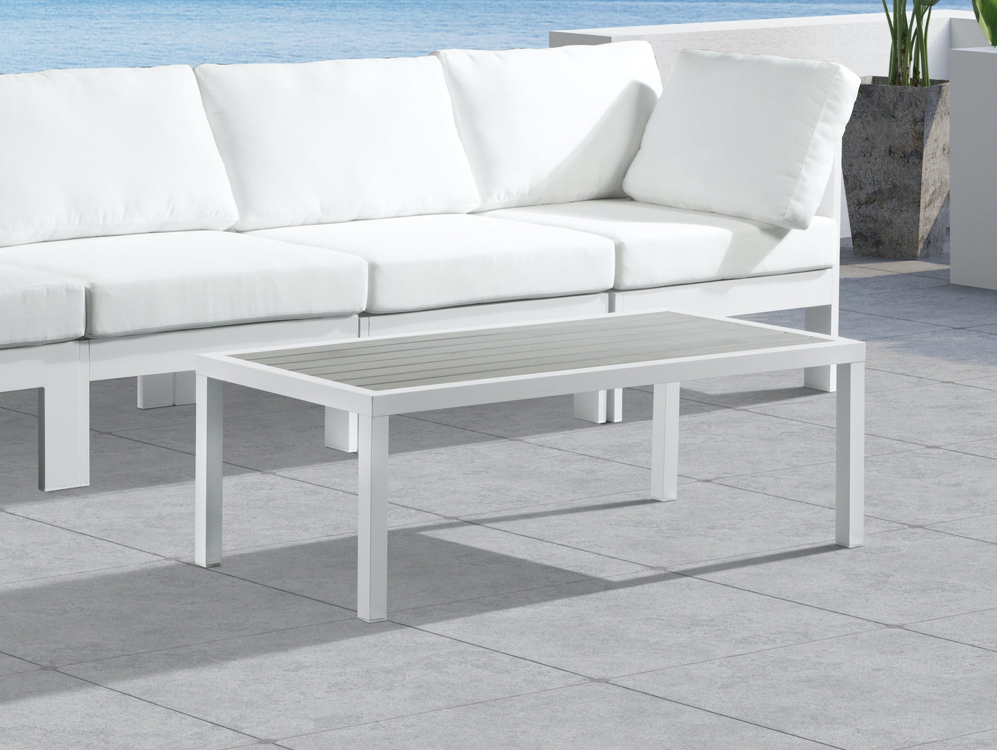 outdoor patio aluminum coffee table