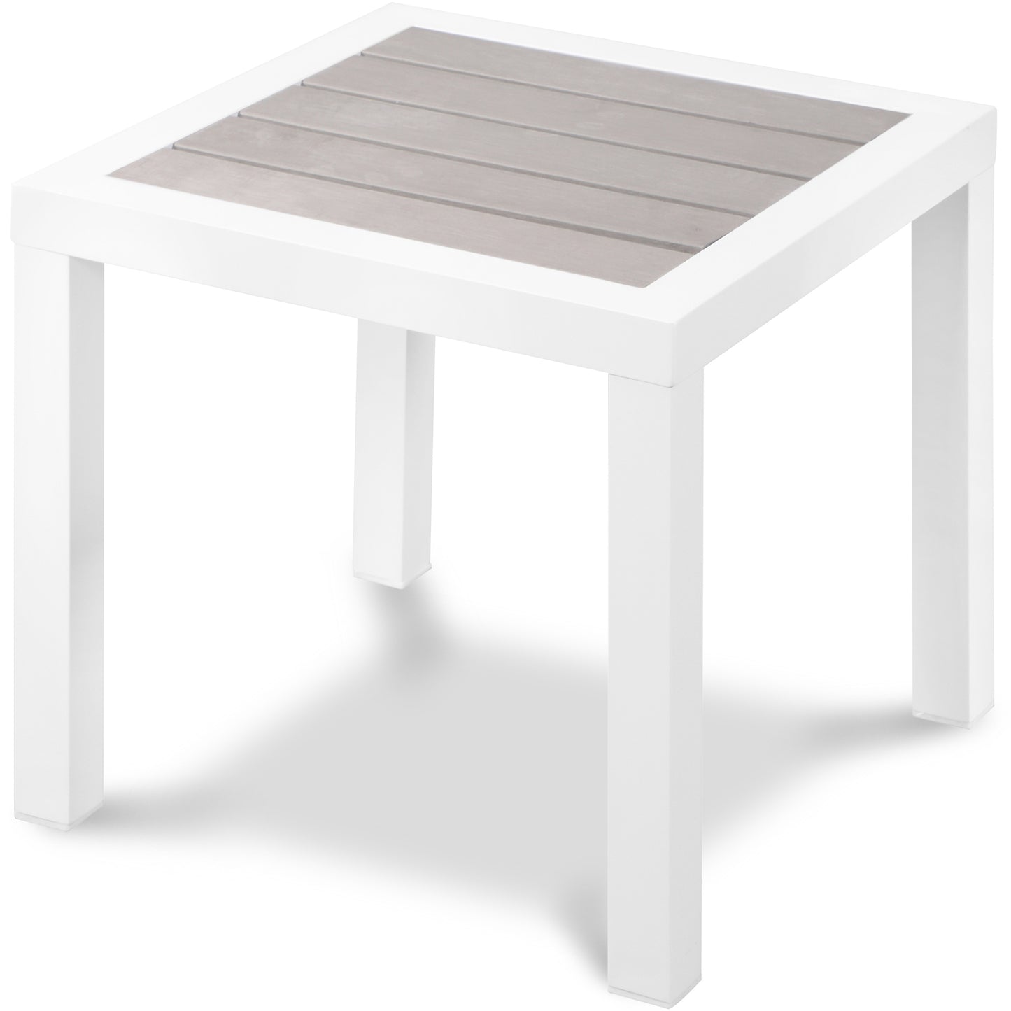 outdoor patio aluminum end table