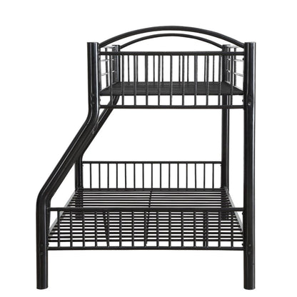 Bernadette Twin/Full Bunk Bed, Black Finish